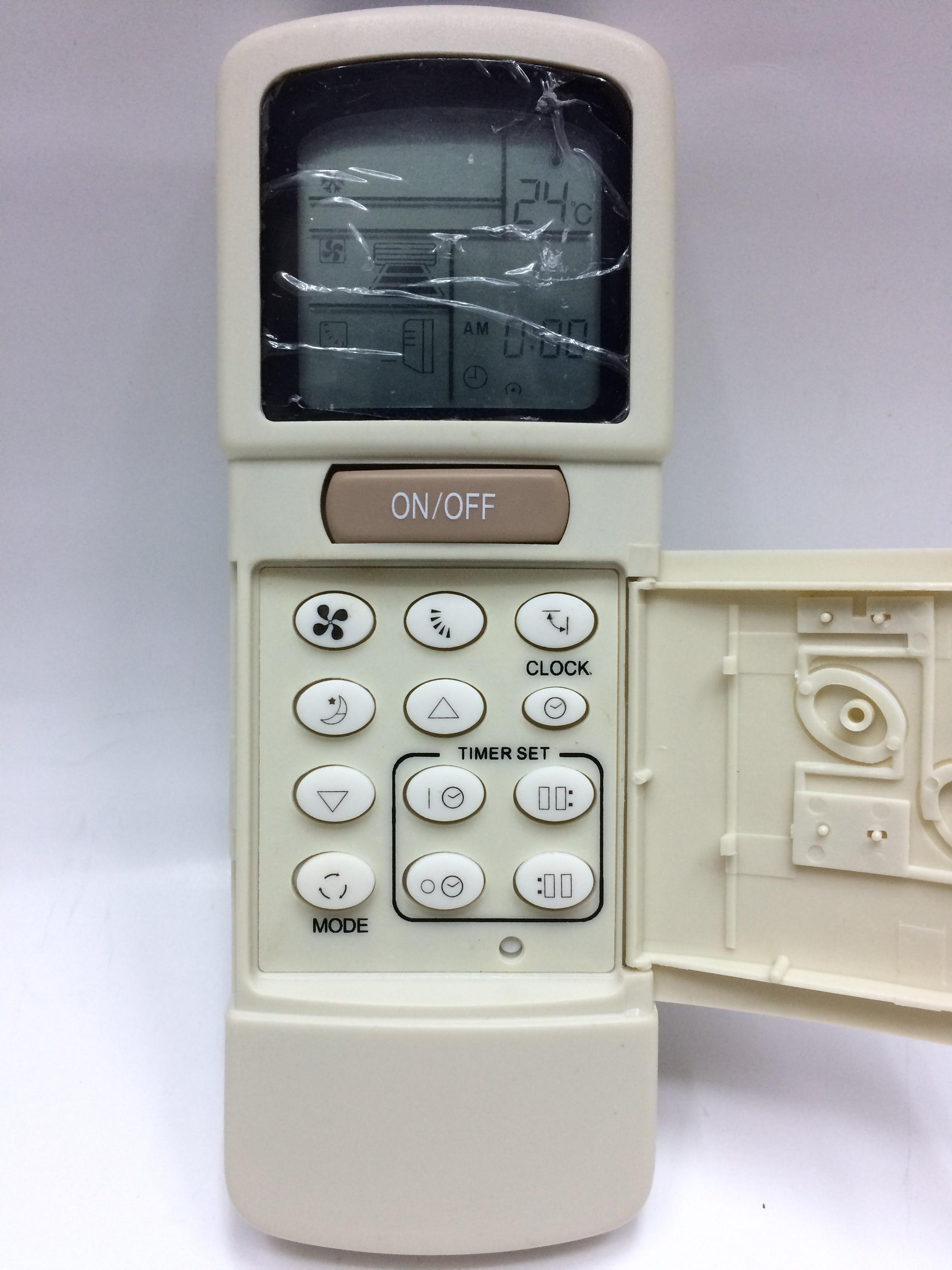 รีโมทแอร์ Mitsubishi รุ่นเปิดฝา2ปุ่ม