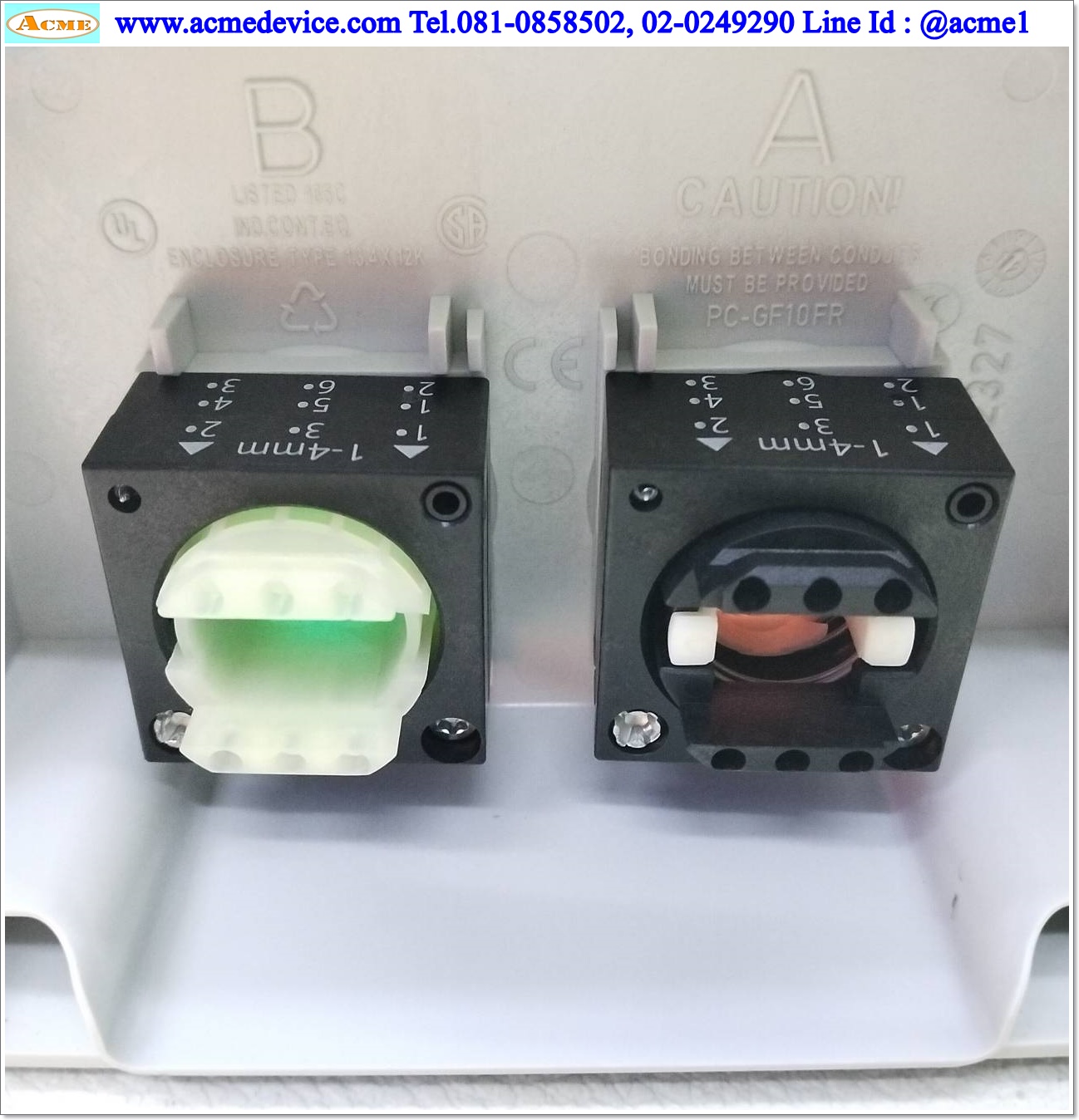 กล่องสวิตช์ Siemens รุ่น 3SB3802-0AA3, 3SB3420, 24Vdc, Enclosure