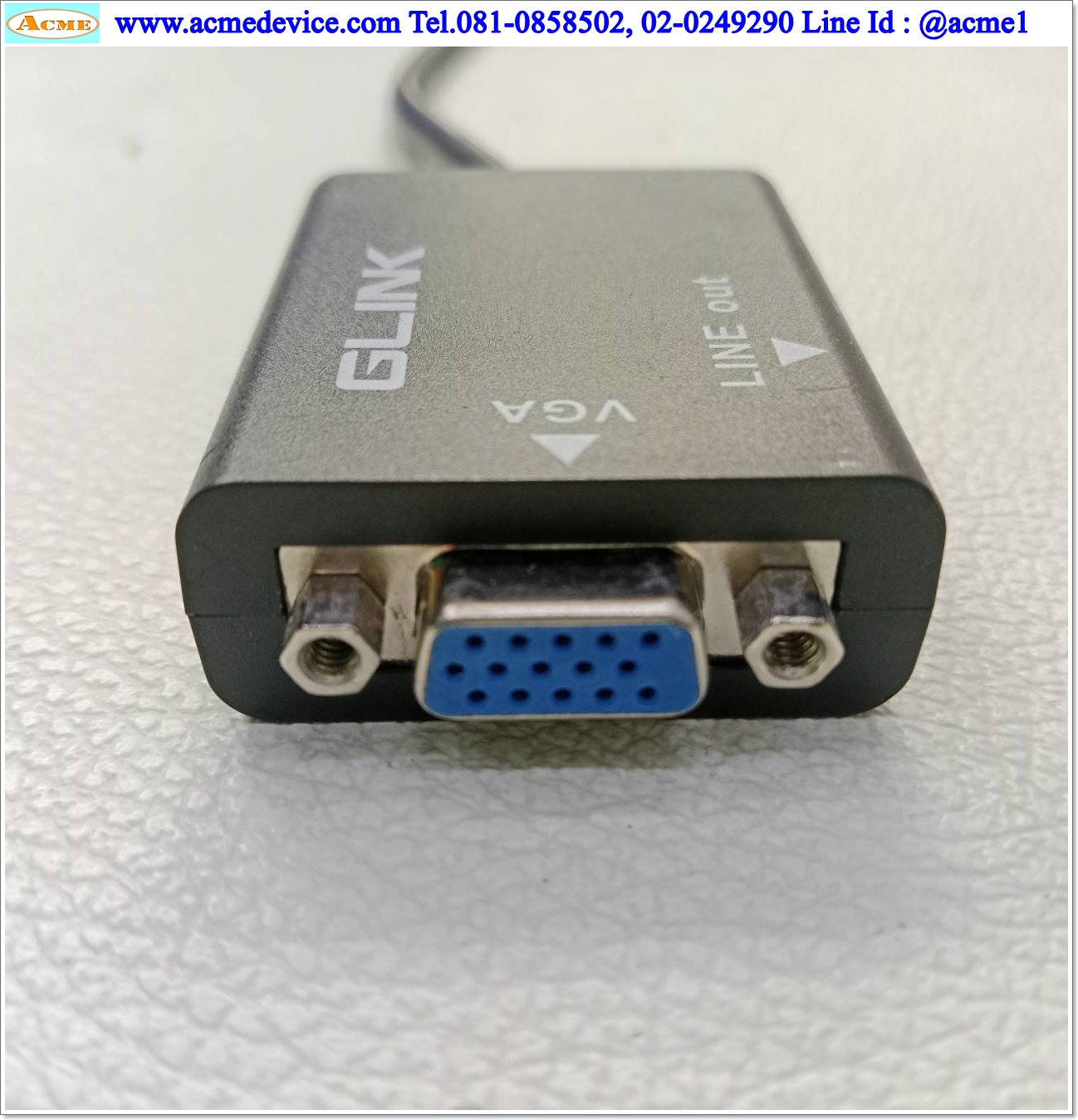 HDMI to VGA adapter Glink รุ่น GL-019 (ไม่มีช่องสัญญาณเสียง)