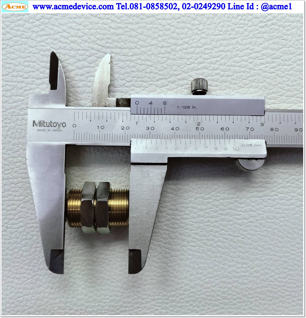 ข้อต่อลม SMC รุ่น KQ2E08-00, Bulkhead Union, สายลม 8 มม.