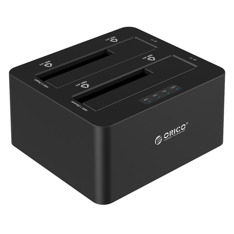 กล่องอ่านฮาร์ตดิสก์ Orico HDD Docking 2 Bays USB 3.0+Clone 1:1 รุ่น 6629US3-C (PreOrder รอสินค้า 10-14วัน)