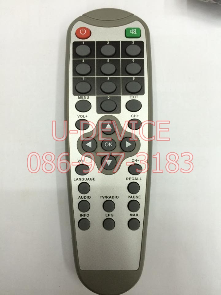 รีโมทจาน DTV รุ่นเทา