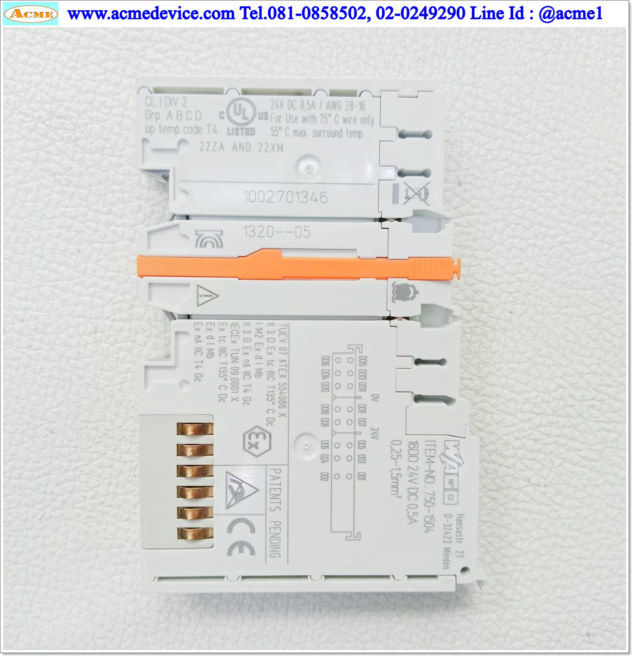 PLC Wago รุ่น 750-377, 750-602, 750-1405(7), 750-1504(4), 750-600