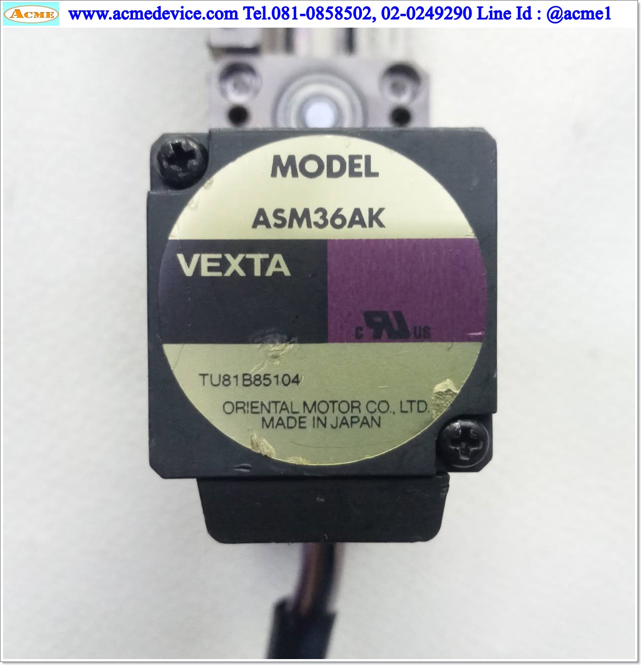 Closed Loop Stepper Oriental รุ่น ASM36AK, 0.36 °/Pulse, Stroke 53 mm.