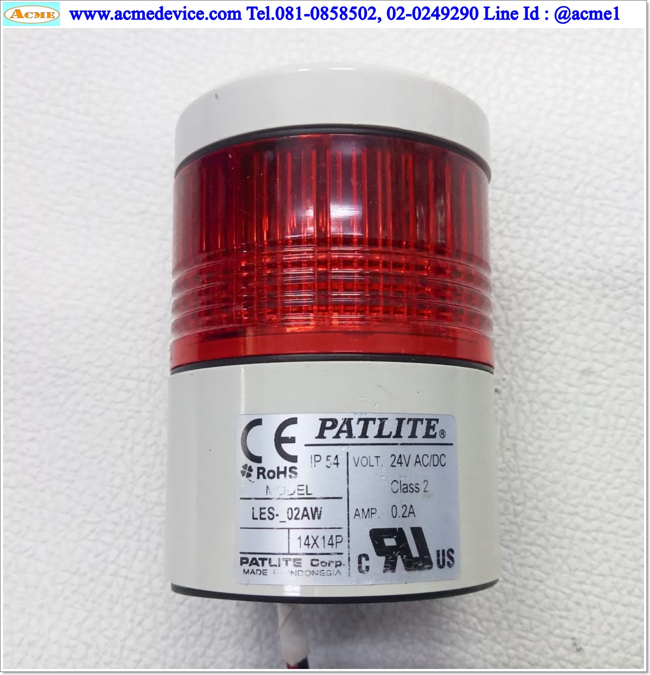 Tower Light Patlite รุ่น LES_02AW, 24Vdc