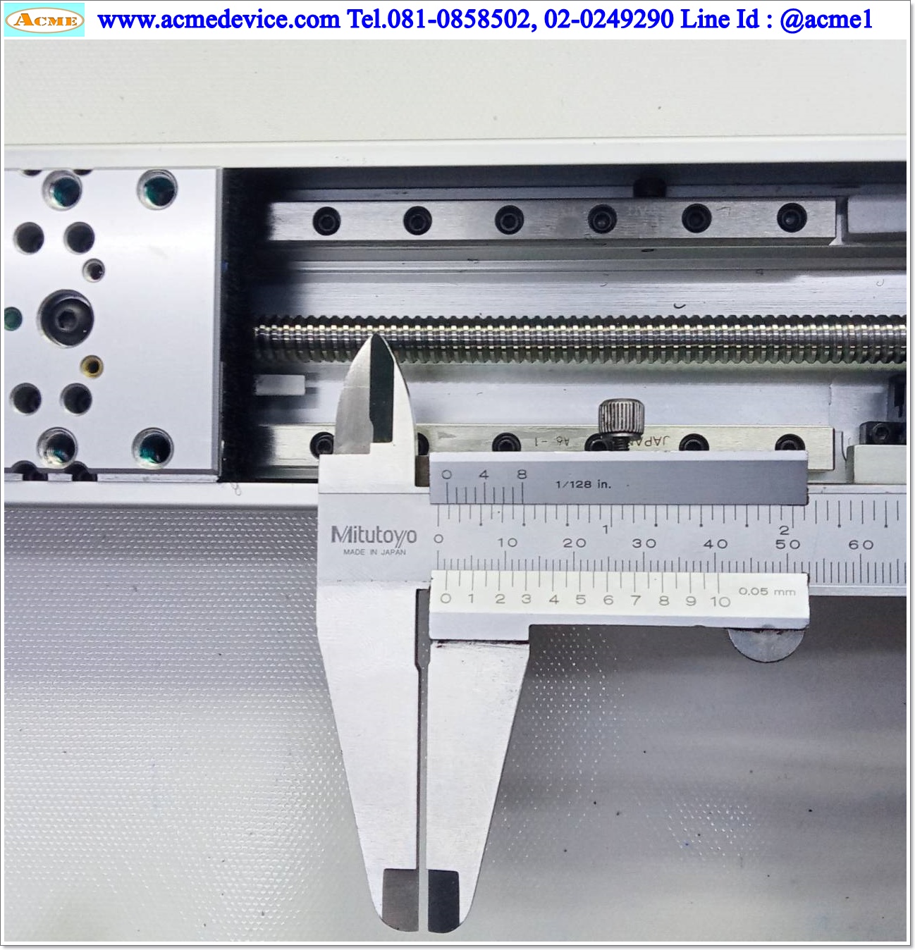 แกนสําเร็จรูป Ball Screw Parker รุ่น 402004LNMP & PM-F24 (3), แกนโต 8 mm., Stroke 100 mm., Pit 2 mm.