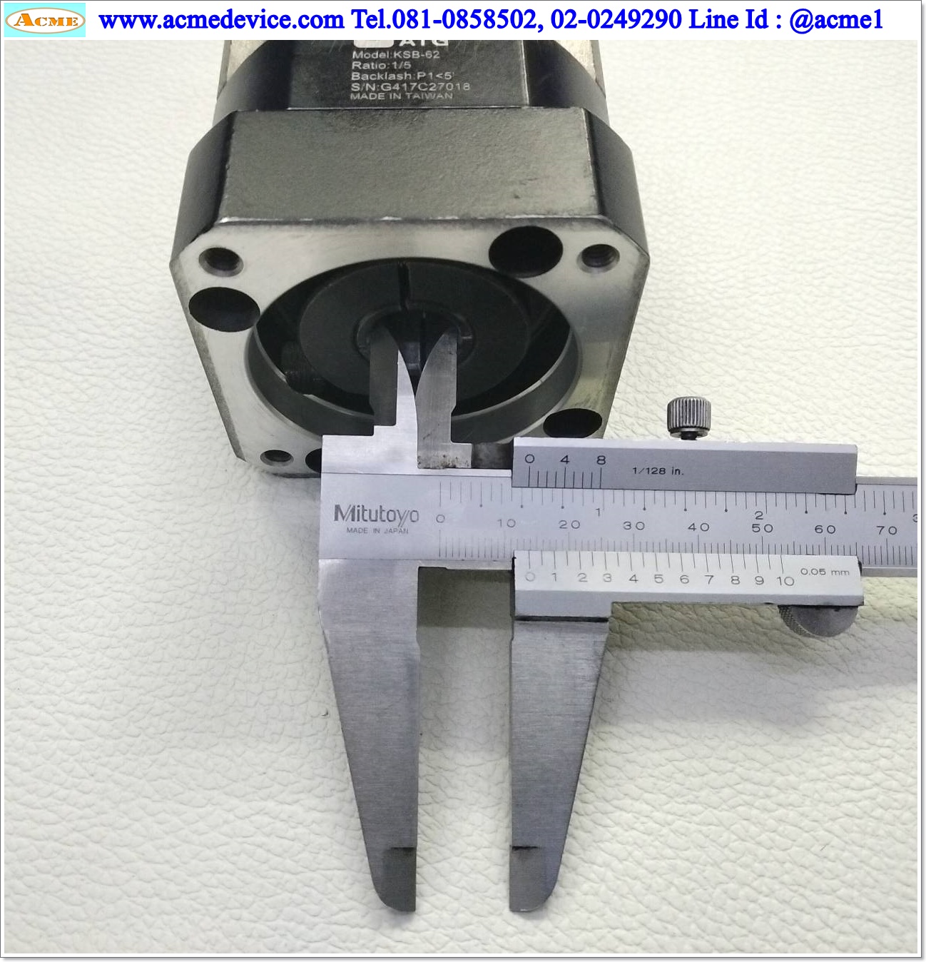 Gear Head ATG รุ่น KSB-62, Ratio 1:5 (เพลาเข้า 14 mm. ออก 16 mm.) for 400w