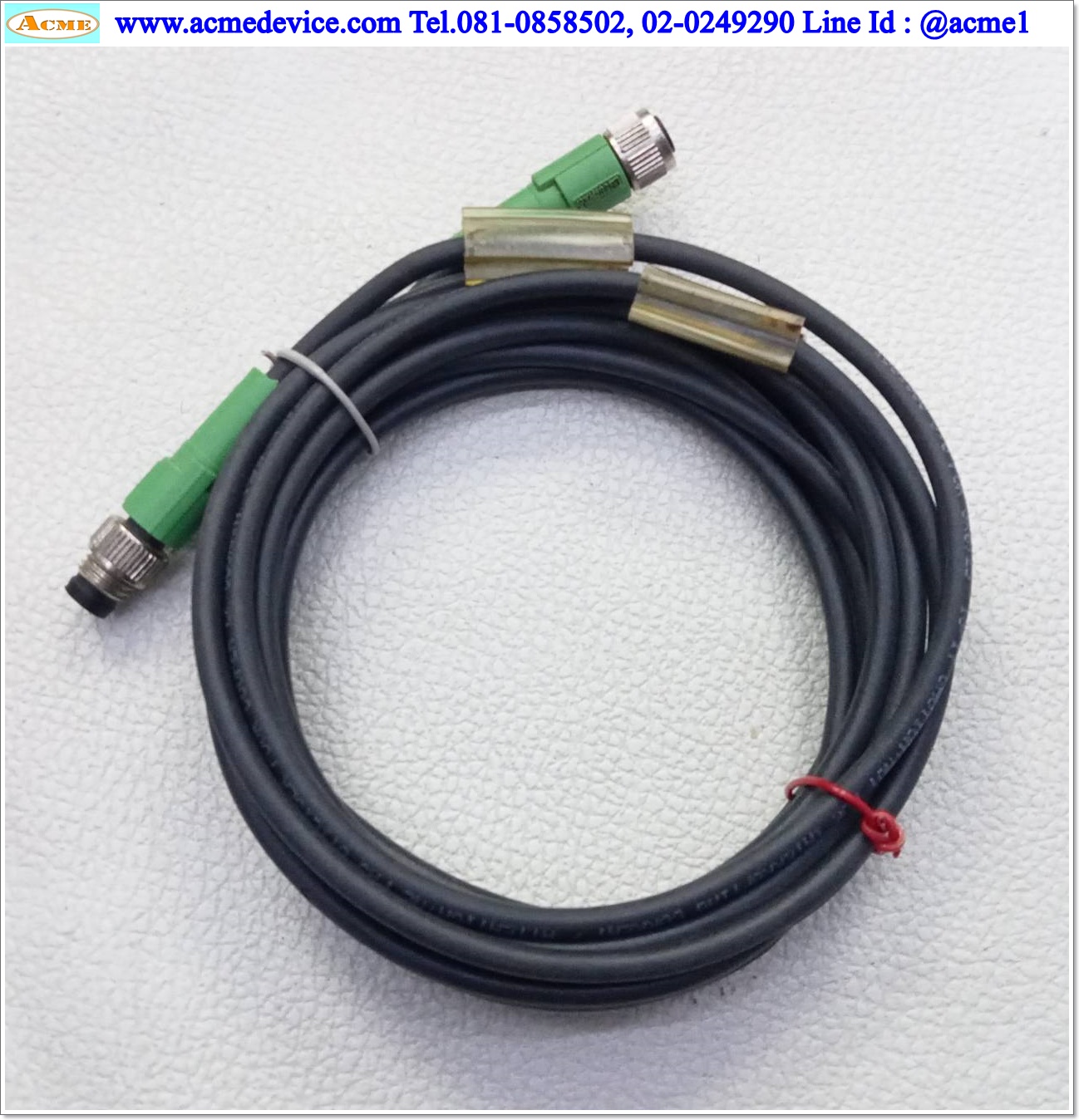 Sensor Connector Cable Phoenix Contact รุ่น SAC-3P-M 8MS/3,0-PUR/M 8FS, 1681936, M8