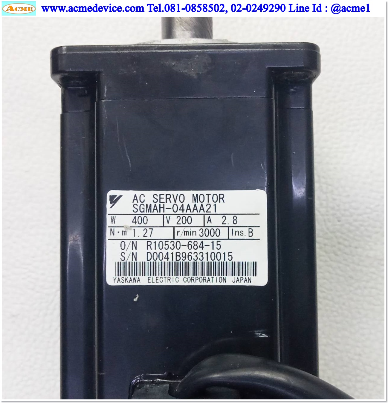 Servo Drive Yaskawa รุ่น SGDM-04ADA & Motor SGMAH-04AAA21, 400w