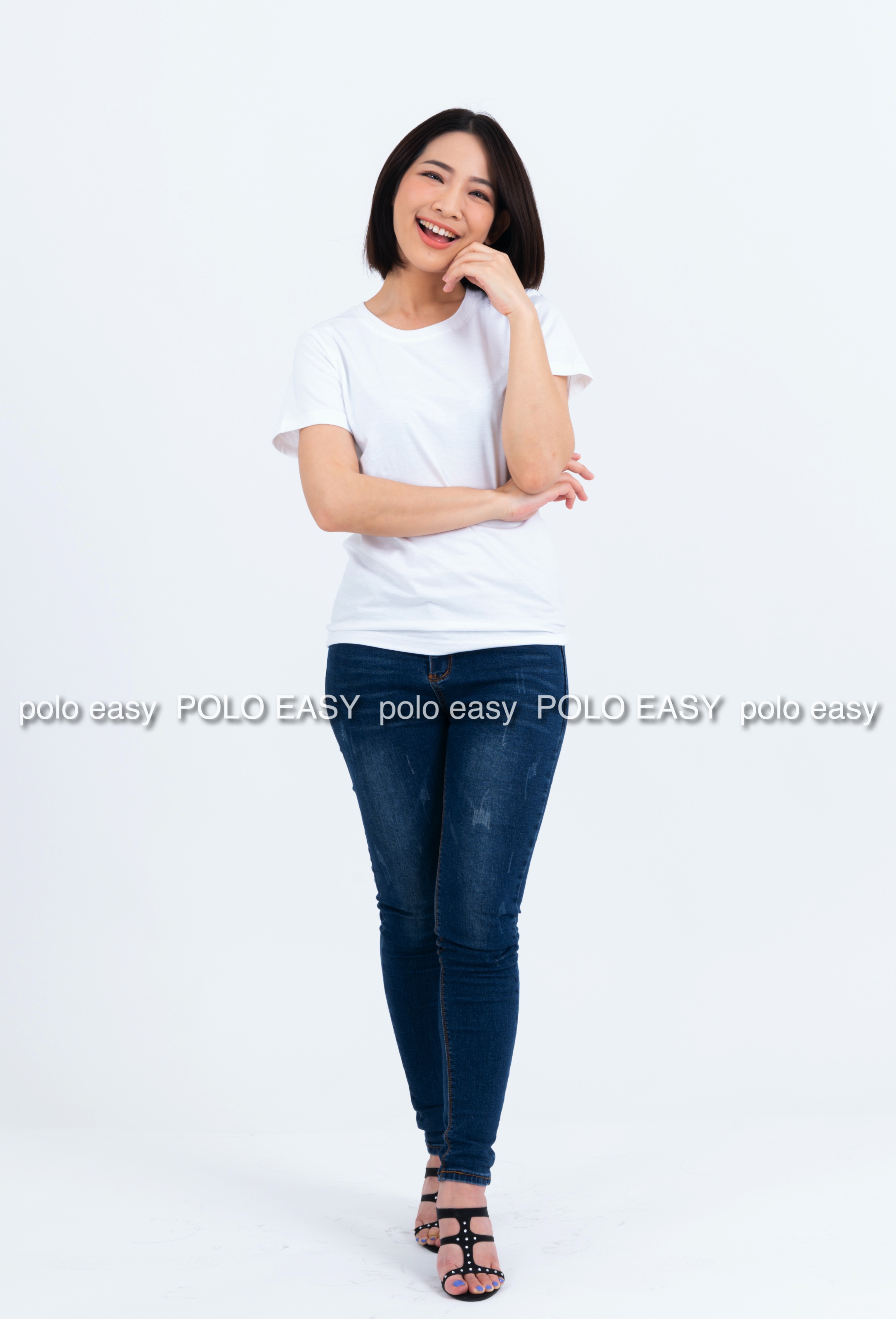 4XL เสื้อยืด สีขาว คอกลม แขนสั้น Size 4XL
