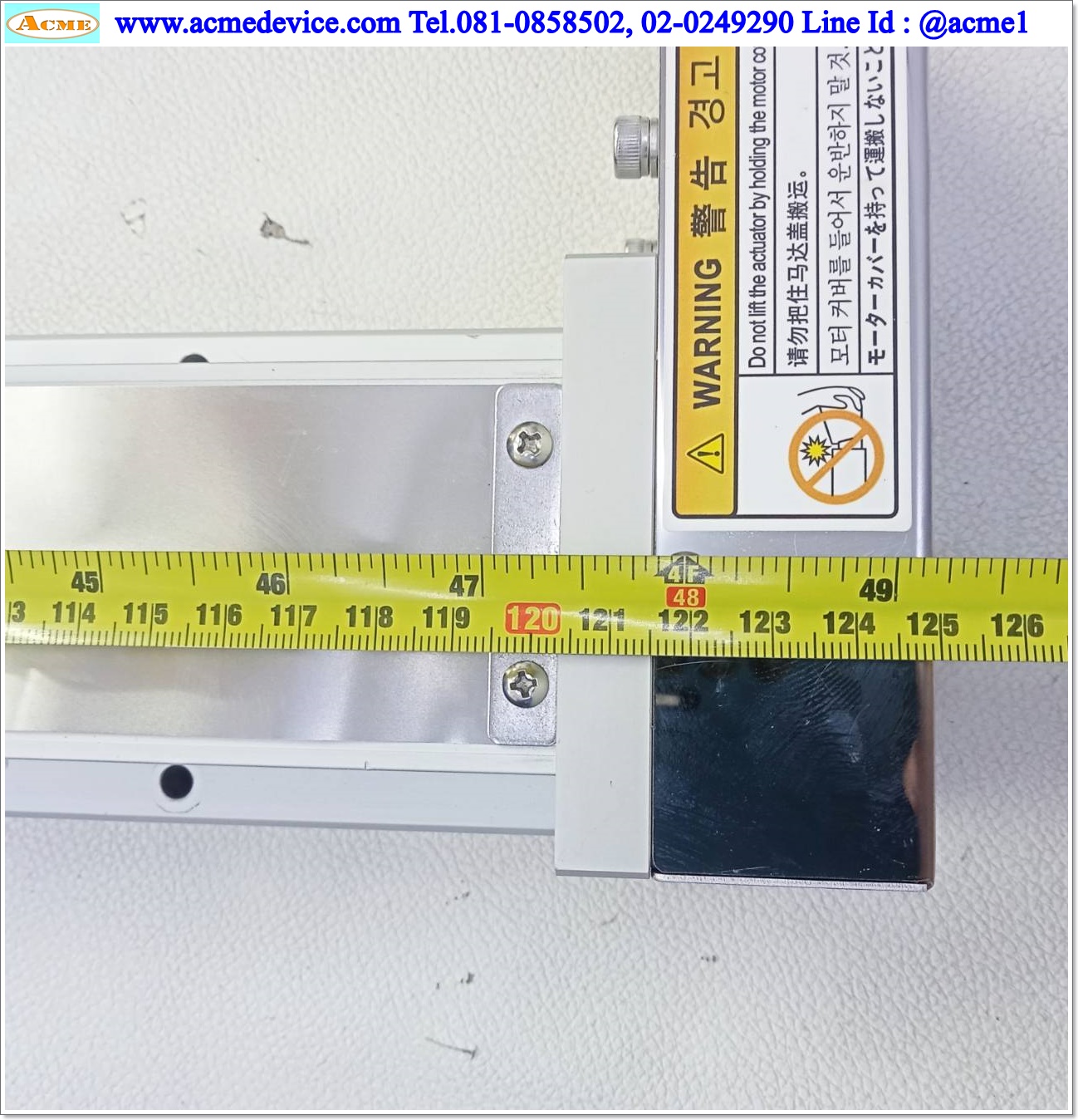 แกนสำเร็จรูป Ball Screw Sunvision รุ่น SGA8R-10-1000, ขนาด 80 x 1,250 mm., แกนโต 15 mm., Stroke 1020 mm., Pit 10 mm. ( L )