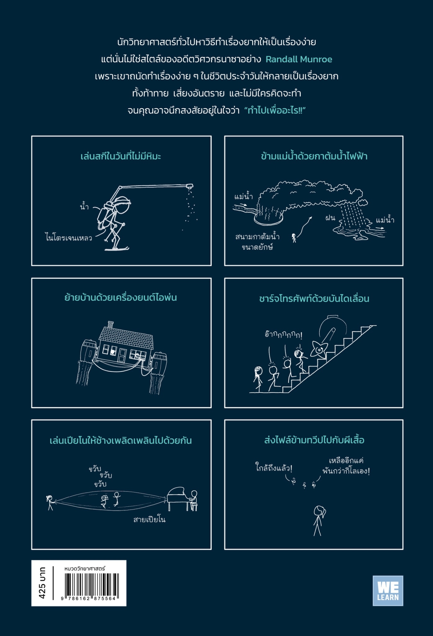 หนังสือเรื่อง how to ฮาวทูทำเรื่องง่ายให้เป็นเรื่องยาก : Randall Munroe : สำนักพิมพ์ วีเลิร์น (WeLearn)