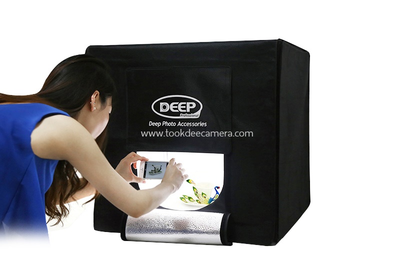 DEEP Professional สตูดิโอพกพา กล่องถ่ายภาพสินค้าพร้อมไฟLED ในตัว ราคาถูก