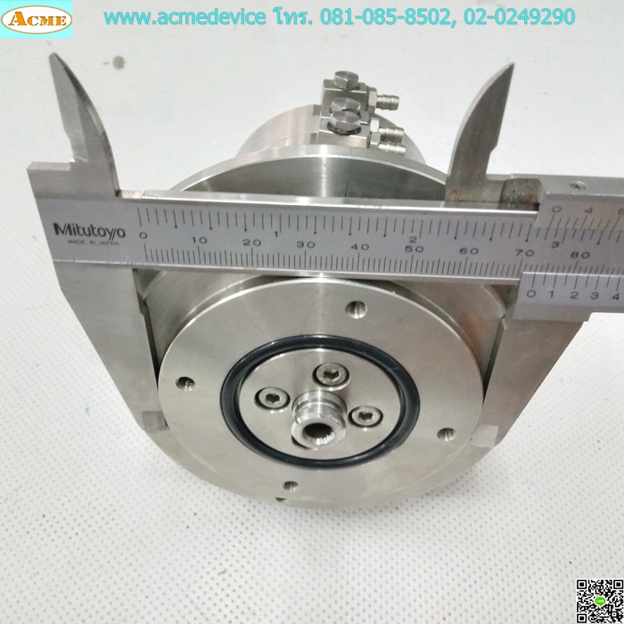 มู่เล่ตุ๊กตา ลมเข้าเพลาหมุน 1 ช่อง, เพลา 14 mm., หน้าแปลน 73 mm.