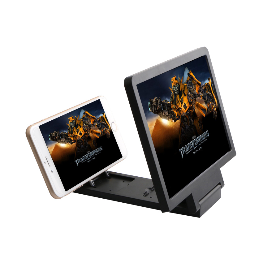 แท่นขยายจอมือถือ 3มิติ สีดำ