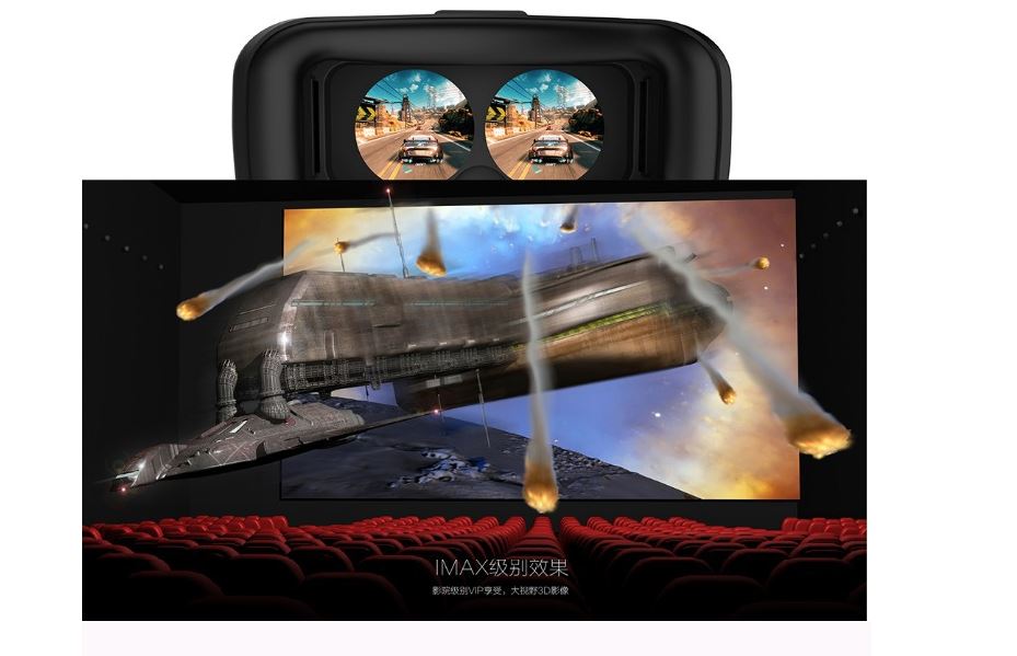 แว่นขยายดูหนัง 3มิติ 3D VR Glasses (สีดำ)