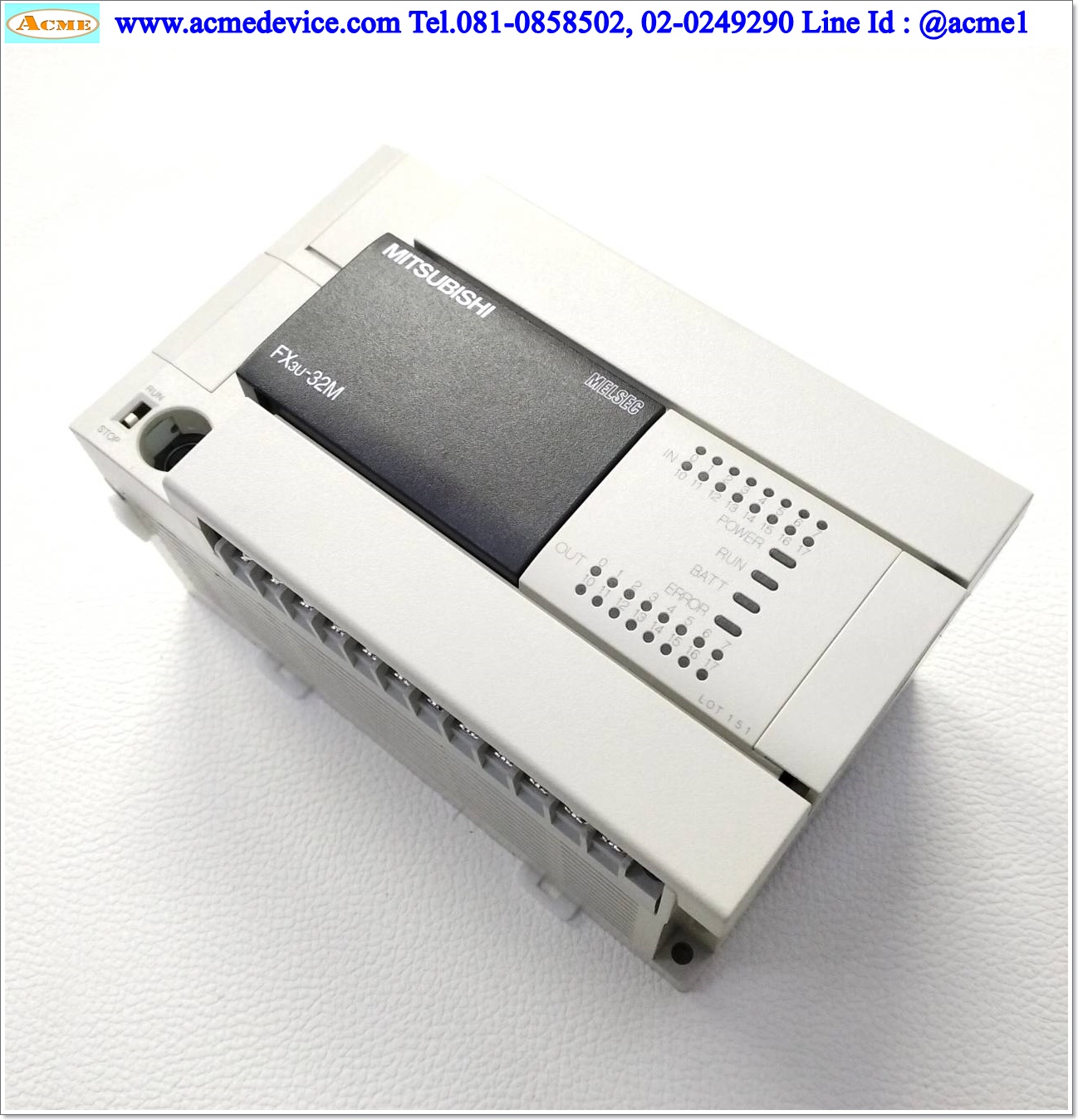 PLC Mitsubishi รุ่น FX3U-32MT/ES-A