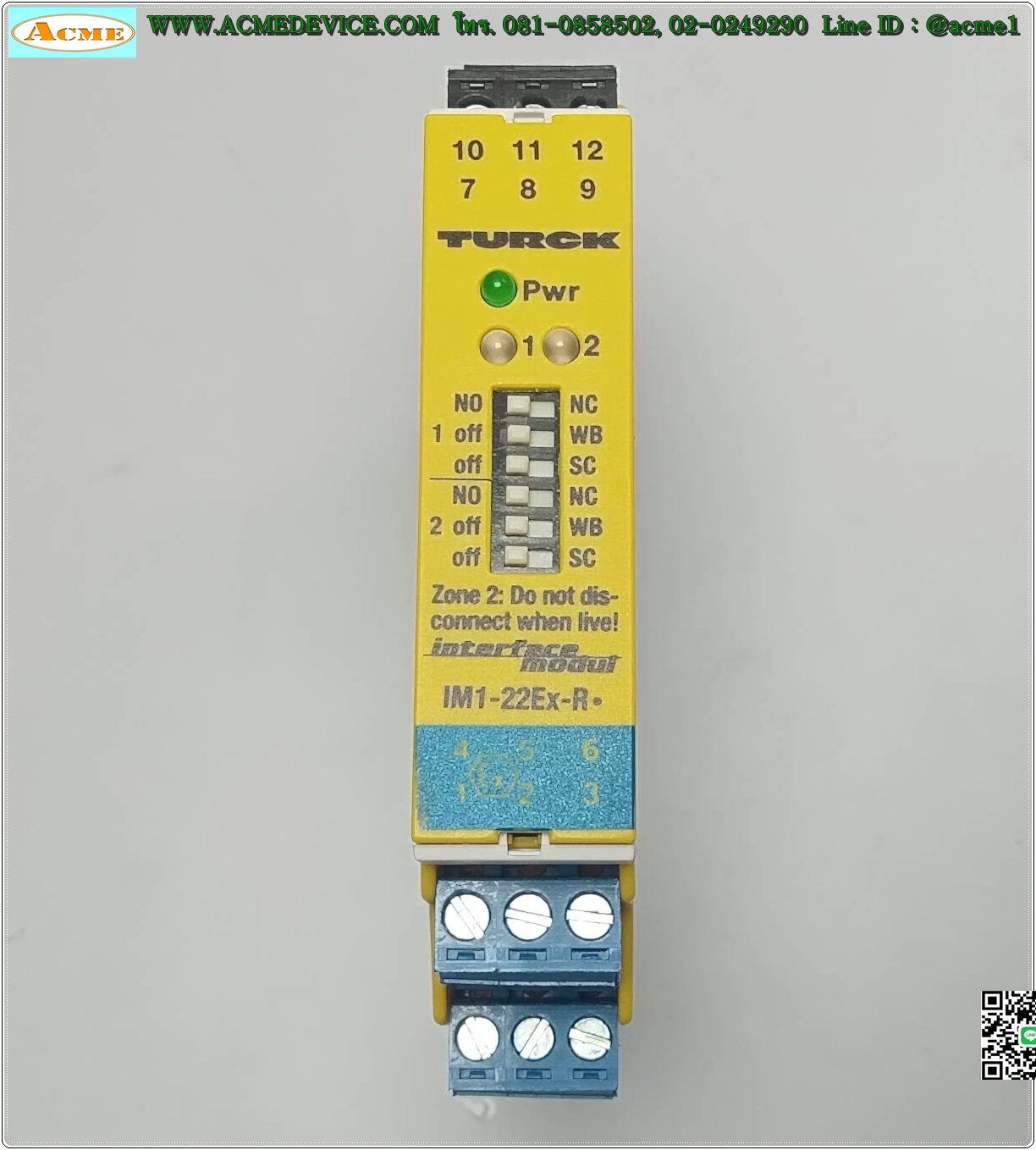 Relay Isolating switching amplifier TURCK รุ่น IM1-22Ex-R, 2-channel