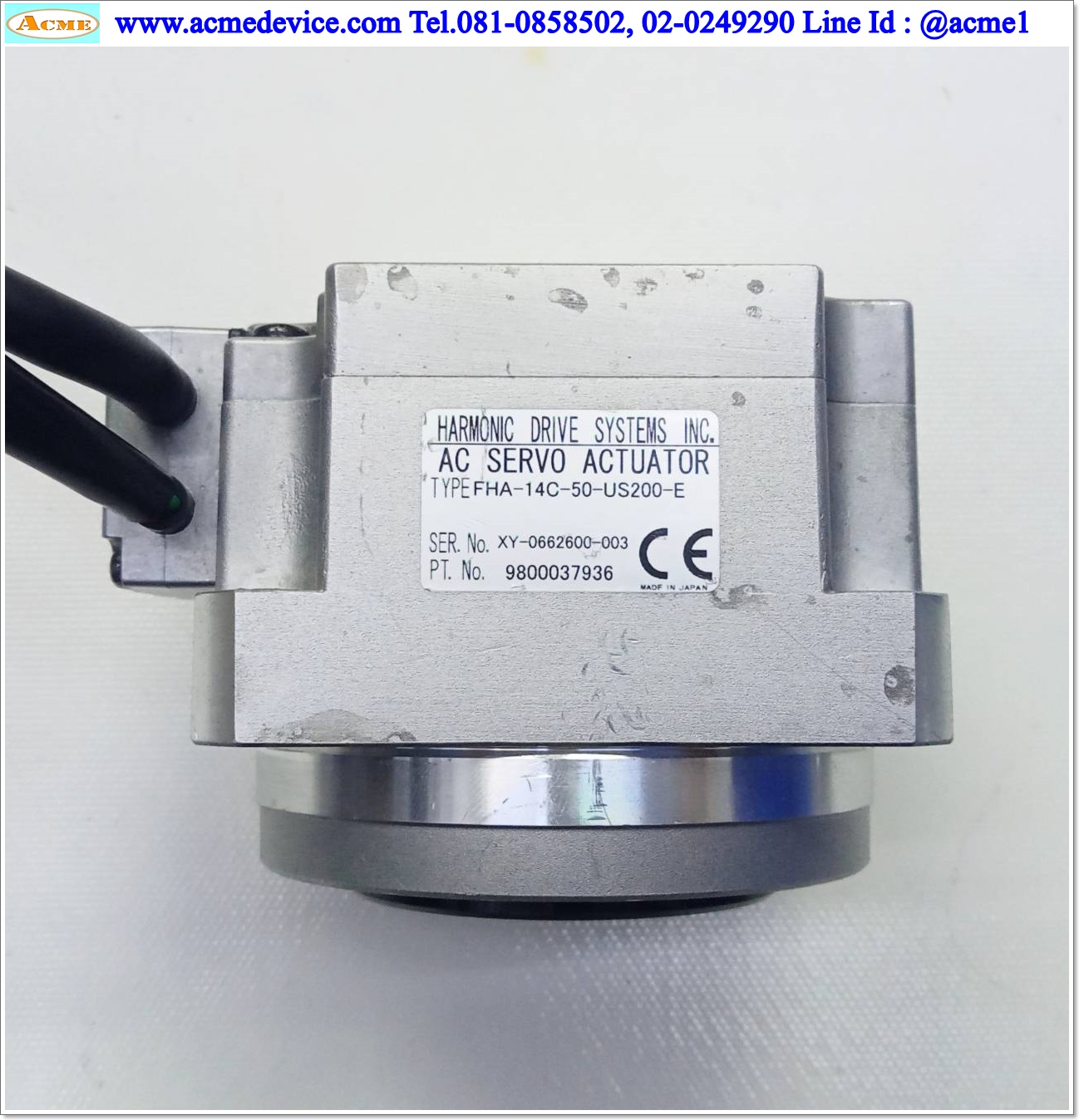 AC Servo Actuator Harmonic รุ่น FHA-14C-50-US200-E, ratio 1:50, 400,000P/Rev