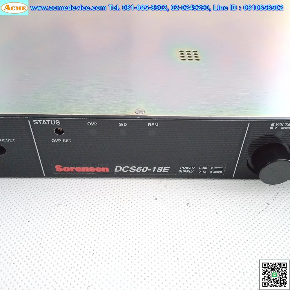 DC Power Supply Sorensen รุ่น DCS60-18E, 0-60V, 0-18A, 115/230Vac