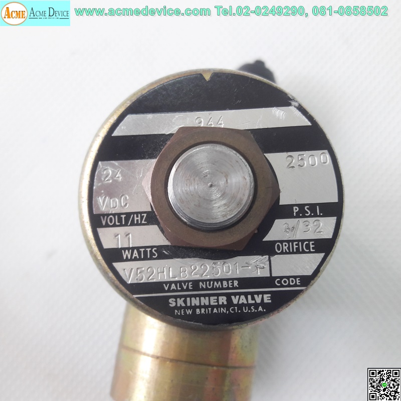 Solenoid Valve Skinner รุ่น V52HLB22501, 24VDC