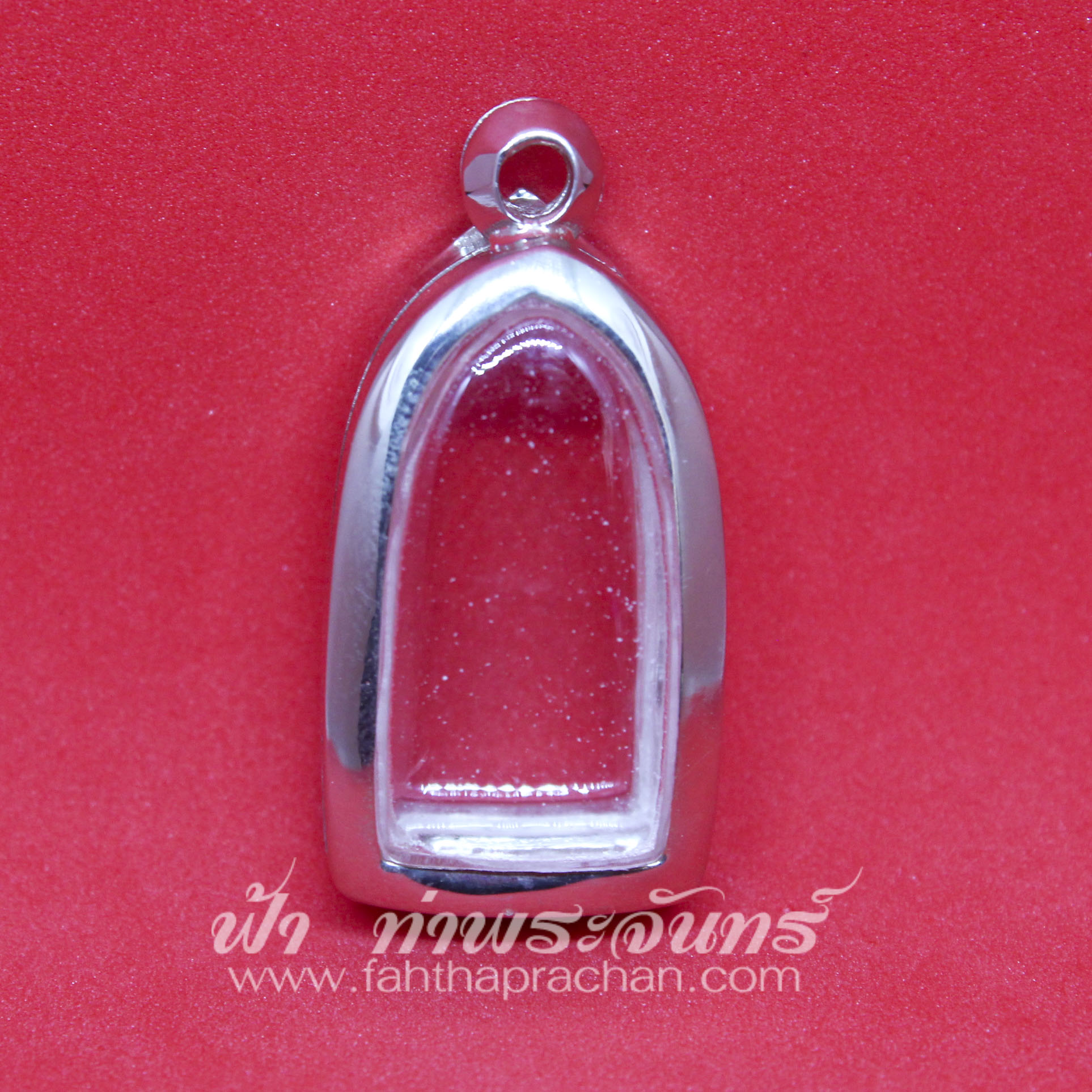 ตลับพระรอด เงินขัดเงา