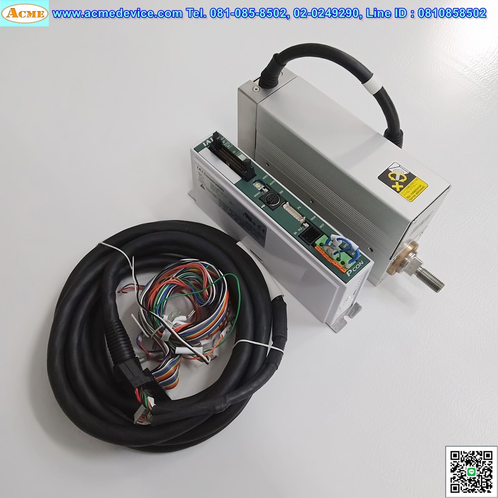 Actuator IAI Drive รุ่น PCON-C-35PI-NP-2-0 & RCP2-SRA4R-I-35P-5-100-P1-S, Stroke 100 mm.