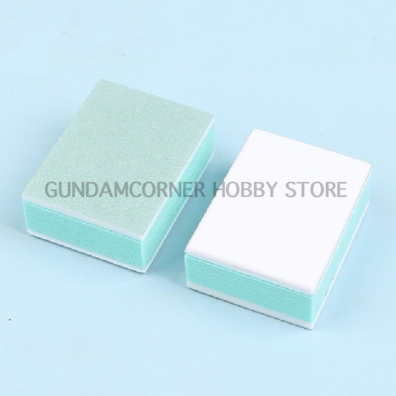 ตะไบก้อน ความละเอียด 600 และ 3000 ในก้อนเดียว เก็บรอยต่อ รอบเกท ขัดเงา สำหรับกันดั้ม กันพลา และโมเดลพลาสติกอื่น ๆ