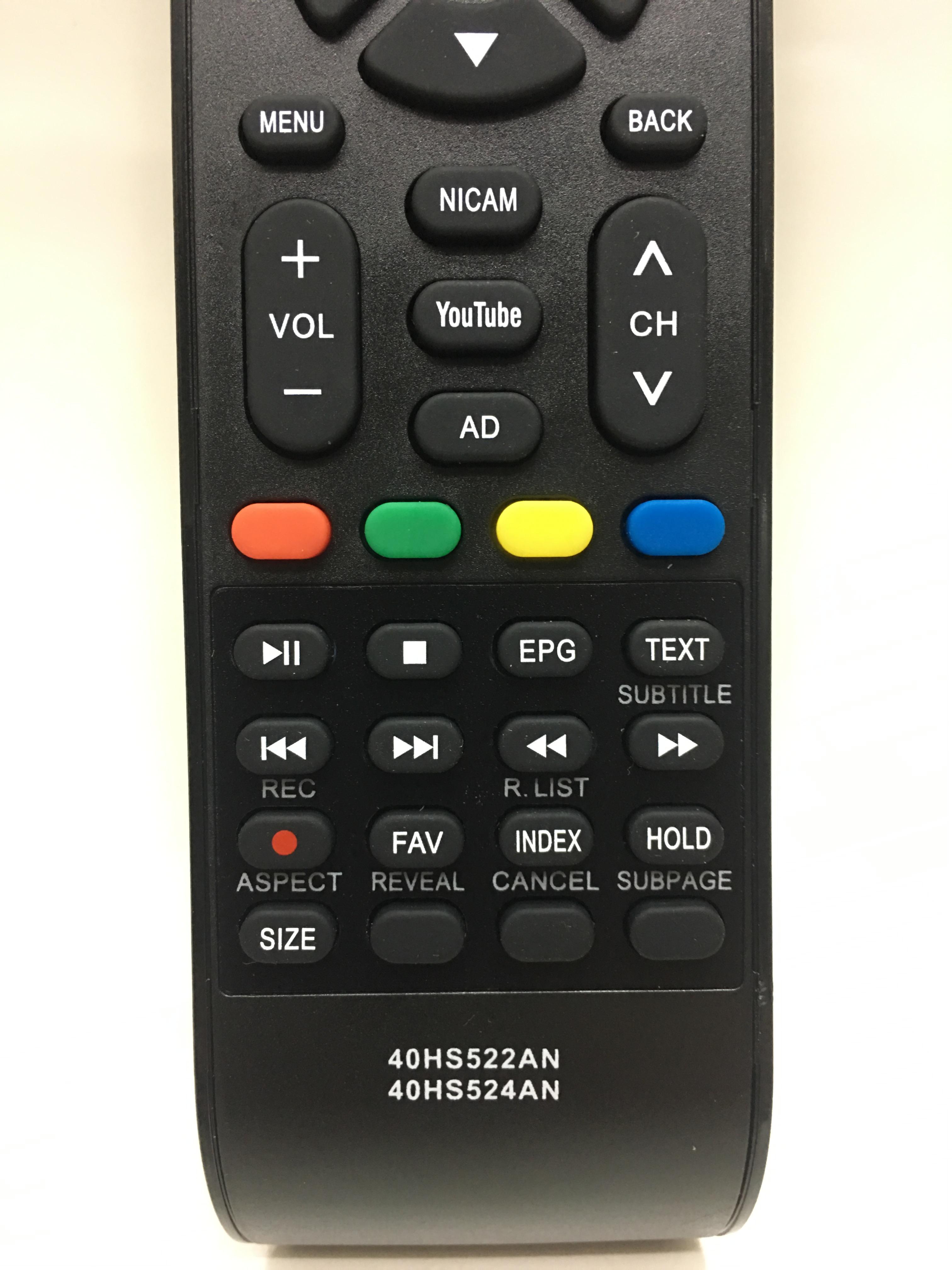 รีโมททีวี อะโคเนติค Aconatic รุ่น 40HS522AN , 40HS524AN