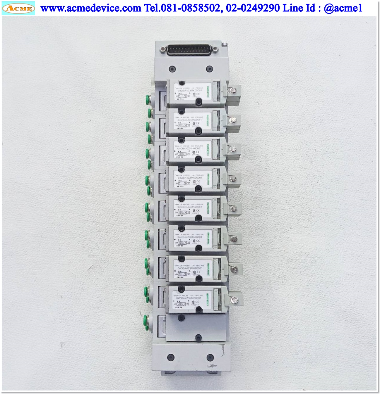 Solenoid Vavle Numatics รุ่น 04DBA4Z3MK00061 (8), 24 Vdc