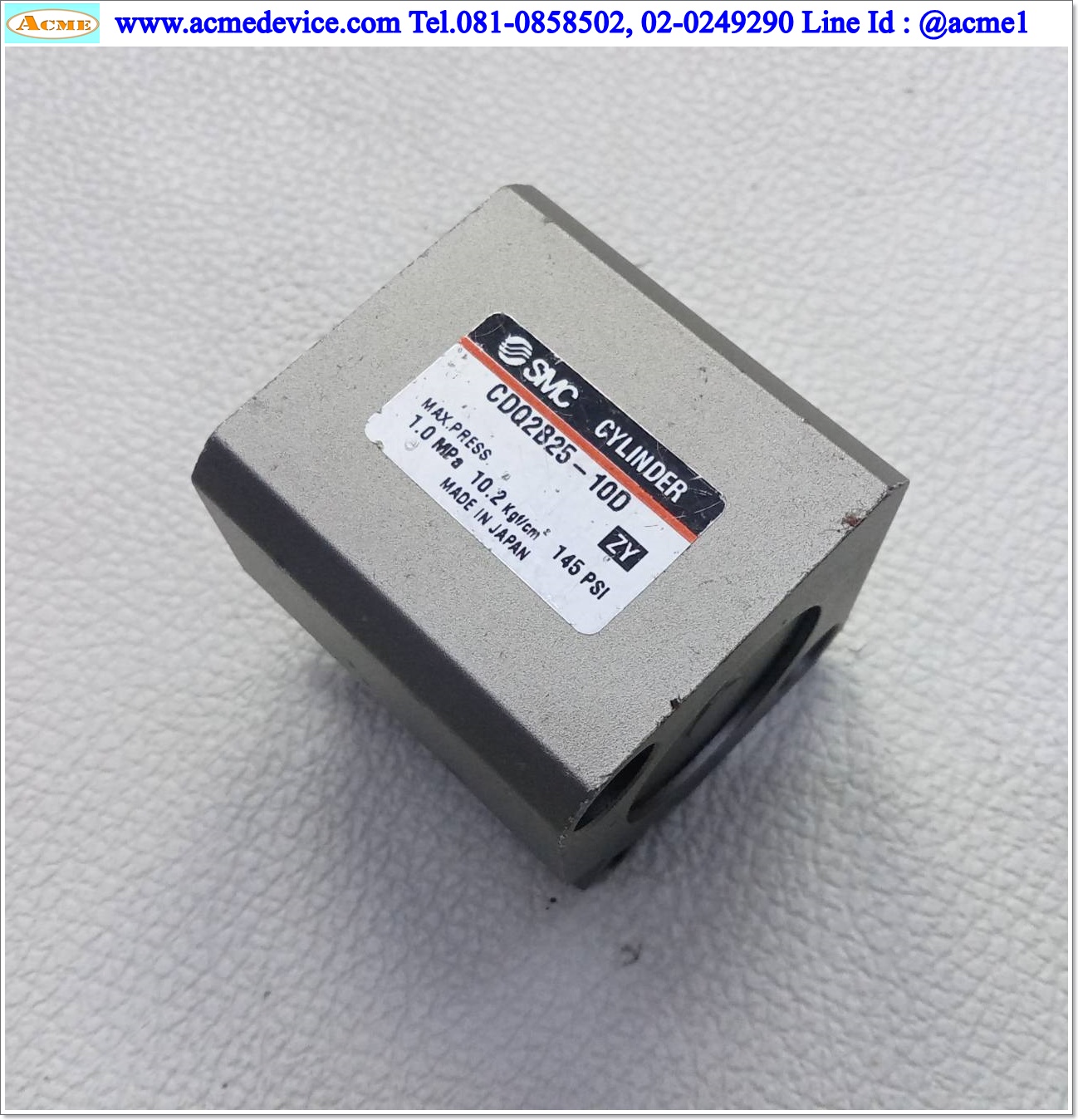 Air Cylinder SMC รุ่น CDQ2B25-10D, Bore 25 mm., Stroke 10 mm.