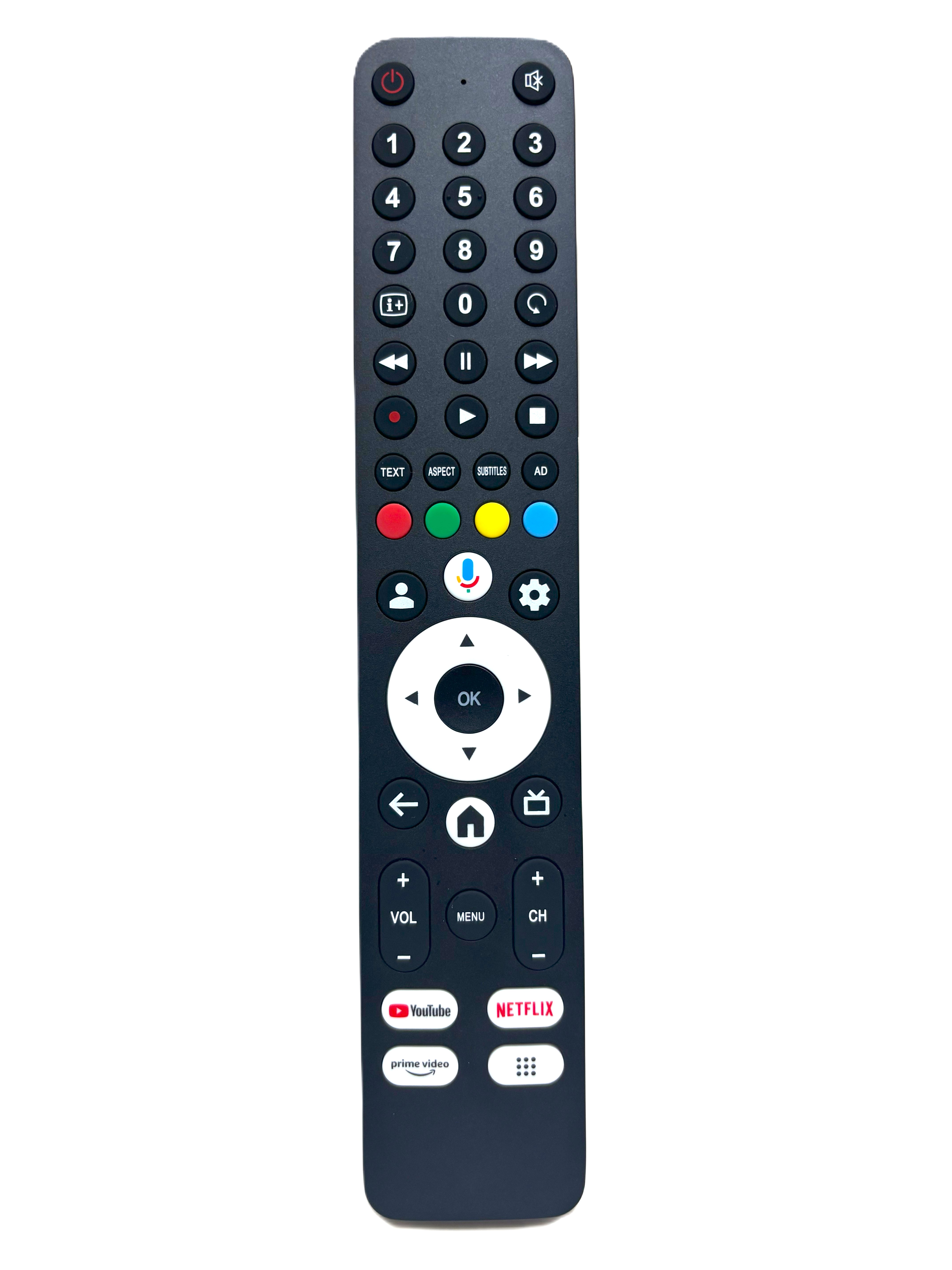 รีโมทสมาร์ททีวี ชาร์ป Sharp รุ่น 4T-C50FJ1X (มีคำสั่งเสียง)