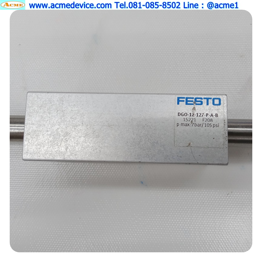 Rodless Cylinder Festo รุ่น DGO-12-127-P-A, Bore 12 mm., Stroke 127 mm.