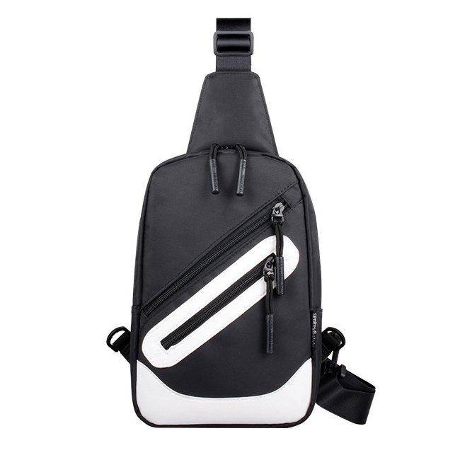 กระเป๋าคาดอก กระเป๋าคาดหลัง | SKC001 black-white