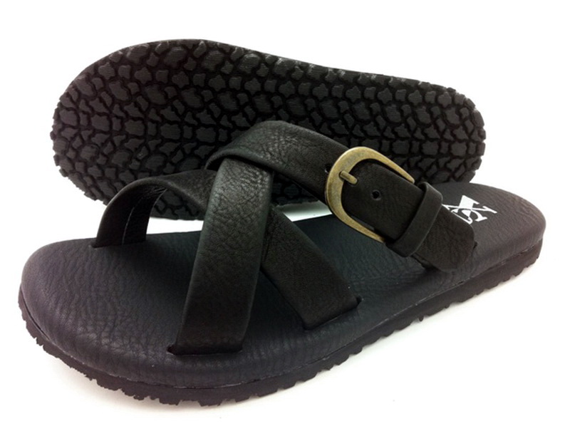 Leather sandals without backstrap (men)
