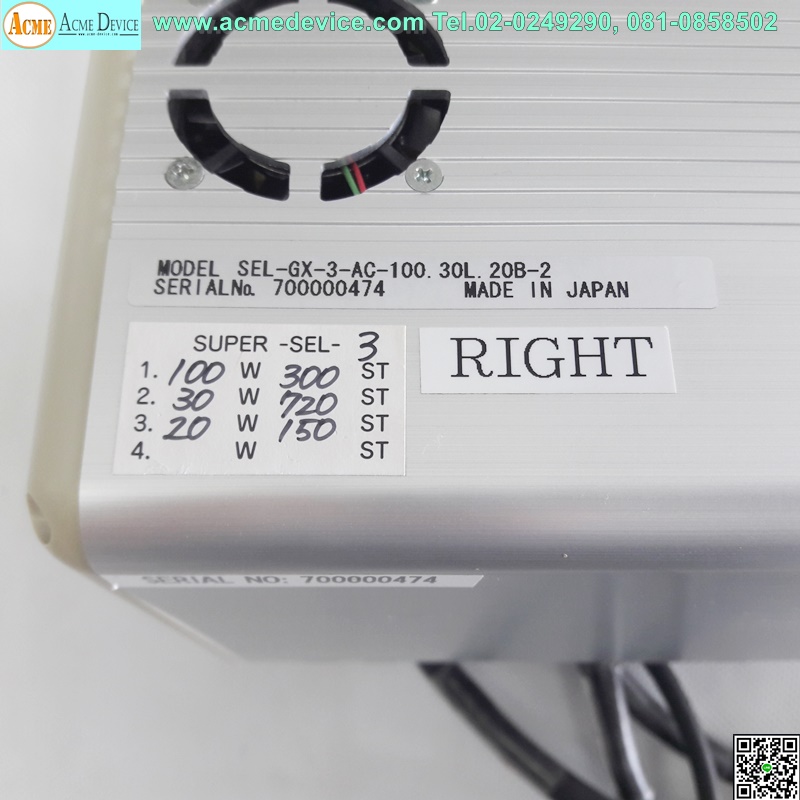 Robot IAI รุ่น Supper SEL-3, SEL-GX-3-AC-100.30L.20B-2 & ISD-M-I-100-10-300-CRR-EM-NM-NSE-SP&12RS-30-360-100-ISAC-NM-CR-SU-SP,DS-SA5L-150-CRR-BR-G-JY-SU-NSE-SP