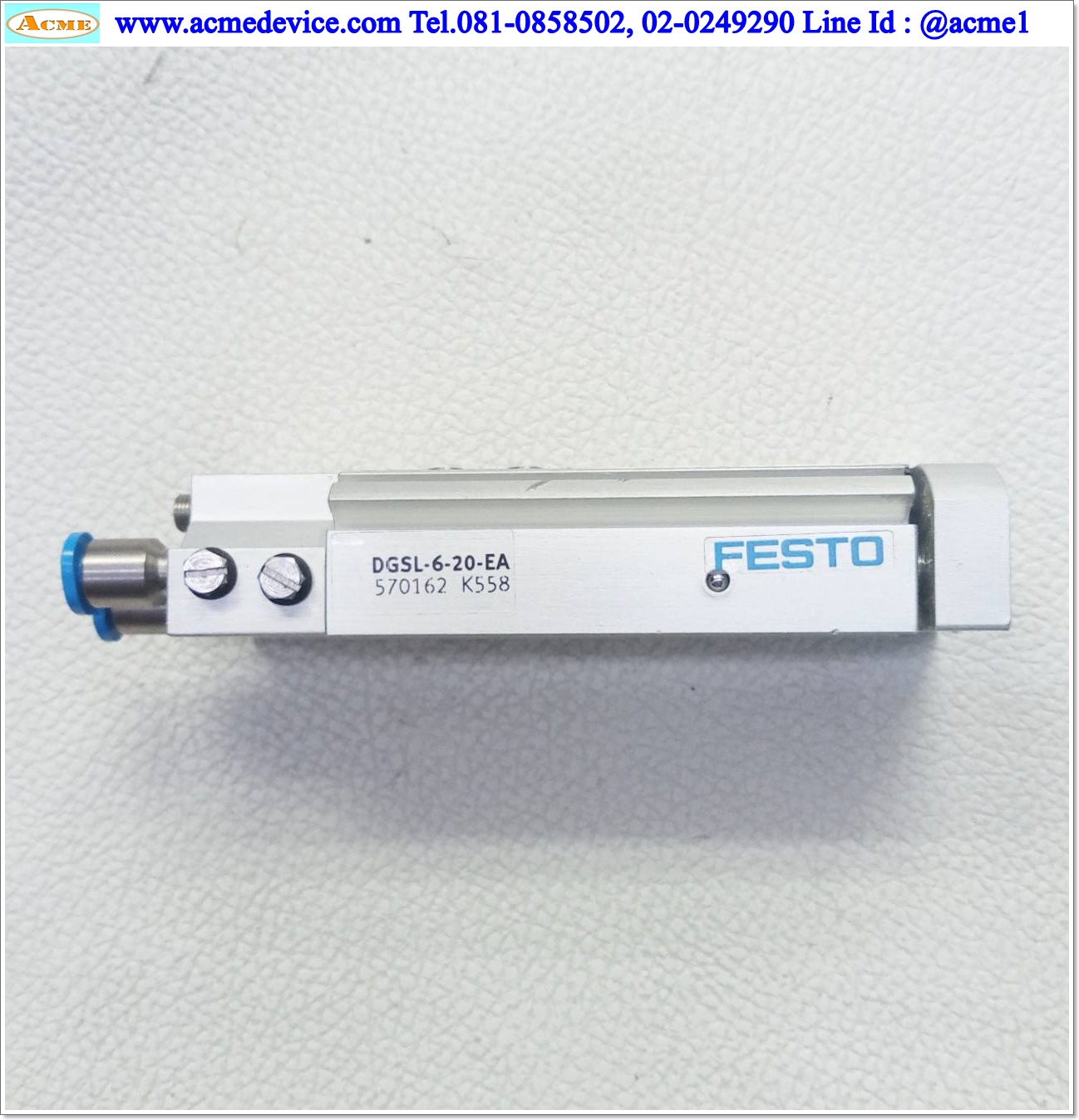 Air Cylinder Festo รุ่น DGSL-6-20-EA, Bore 6 mm, stroke 20 mm