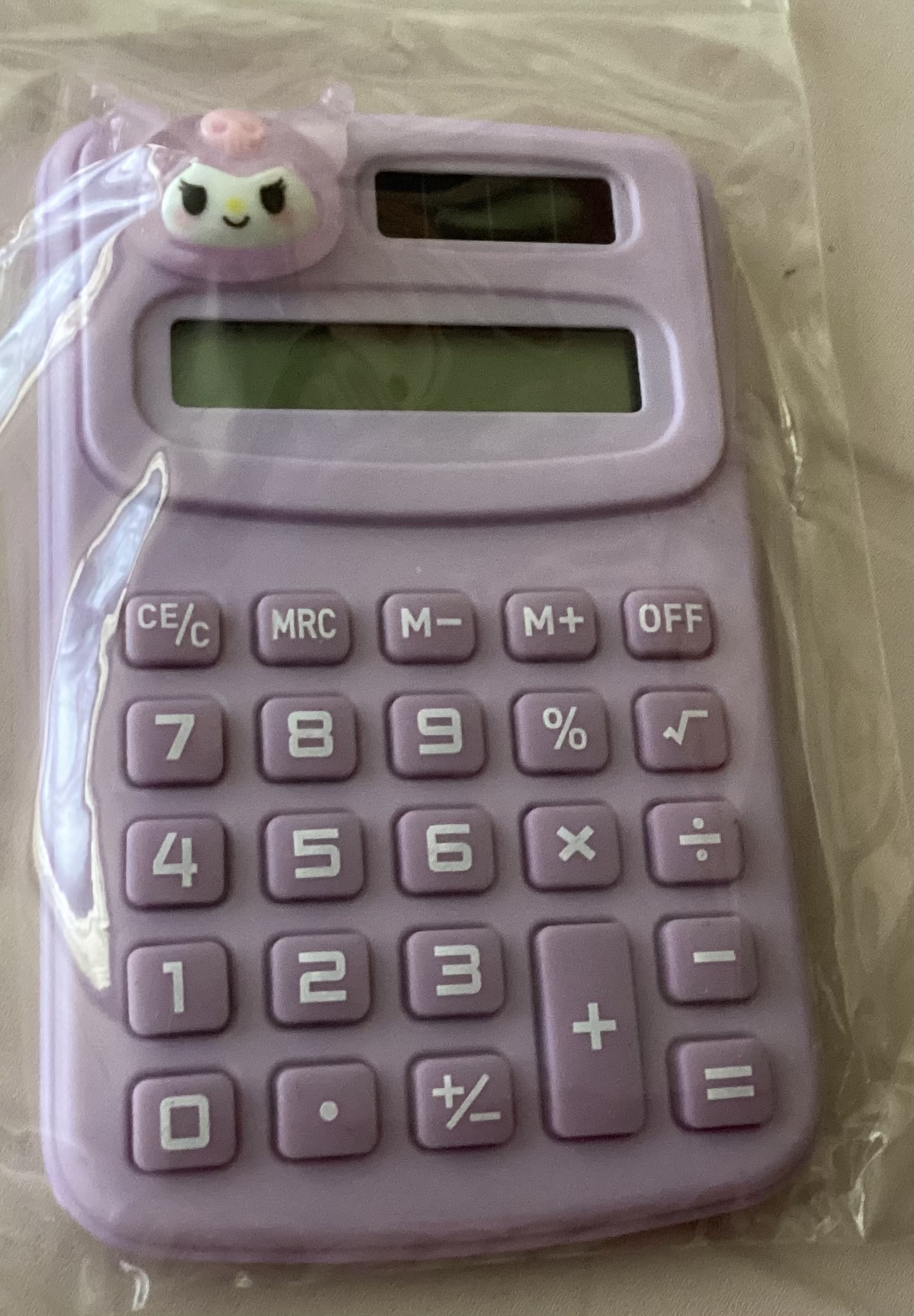 (สินค้าสำหรับเพิ่มยอดให้ถึงขั้นต่ำ) เครื่องคิดเลข sanrio ราคา 56