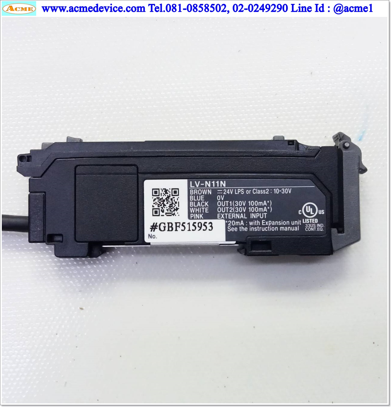 Laser Amp Keyence รุ่น LV-N11N, NPN (ไม่มีฝา)