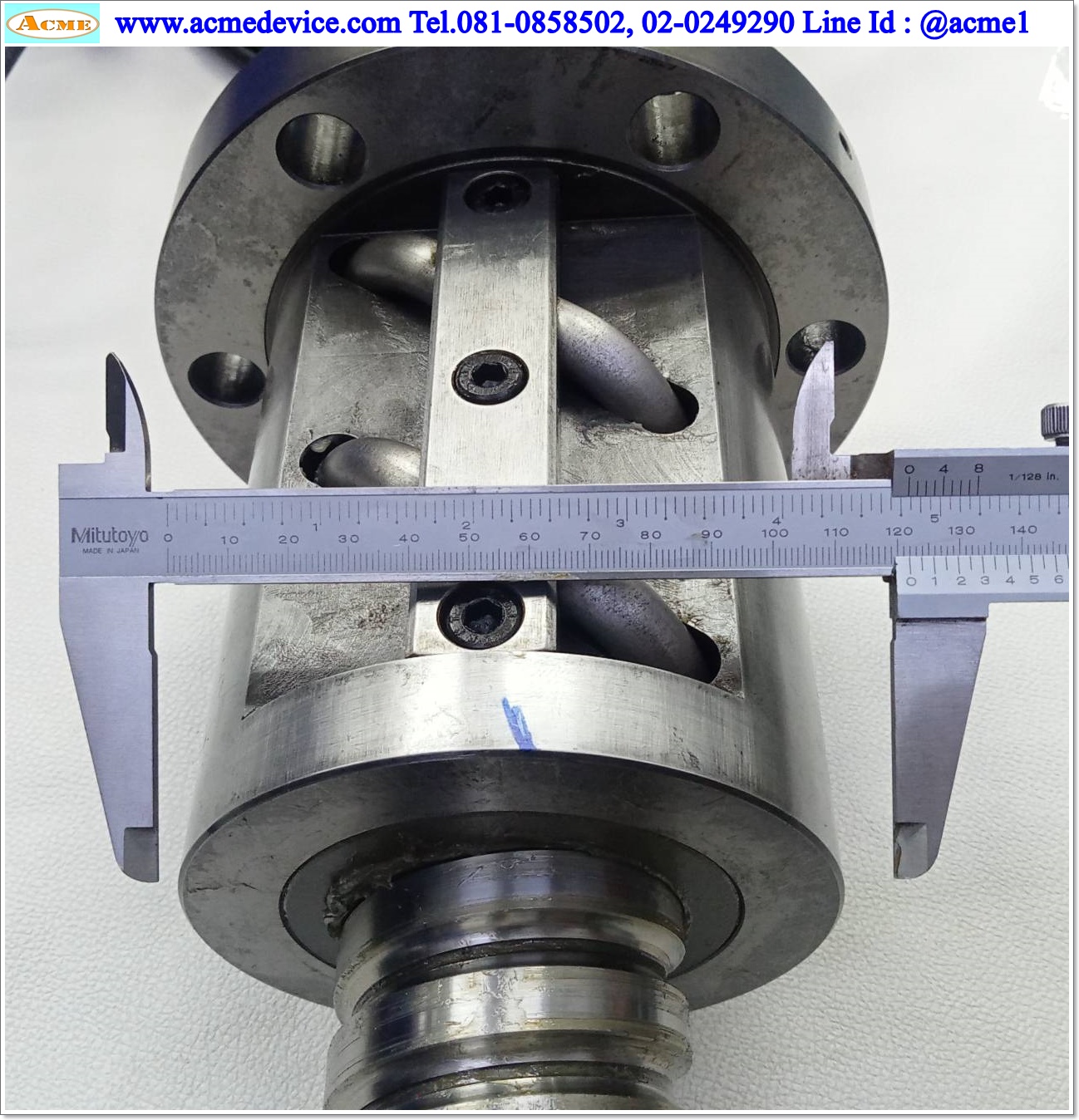 Ball Screw Kuroda รุ่น 63-20 c5, แกนโต 63 mm, ยาว 630 m., Stroke 175 mm., Pit 20 mm.
