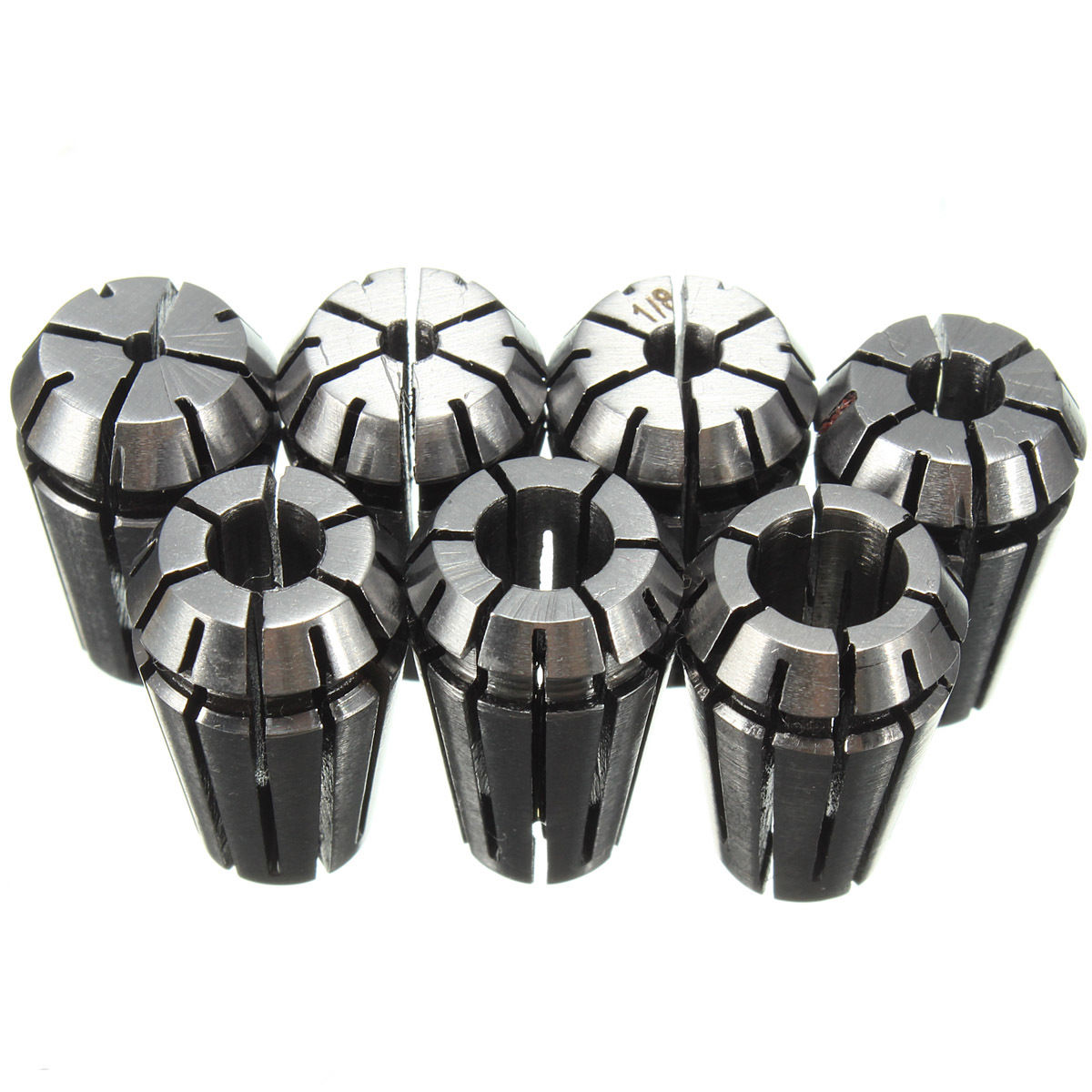 ชุดหัวคลอเลต ER11 7 ชิ้น 7Pcs Full ER11 Precision Spring Collet Set CNC Milling Lathe Tool & Workholding