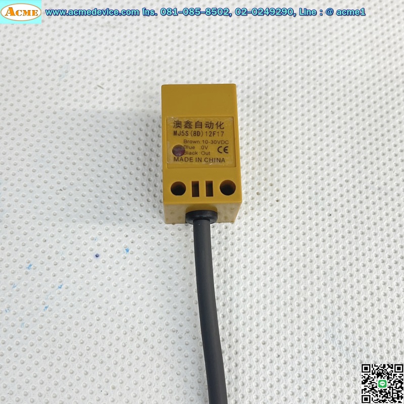 Proximity รุ่น MJ5S(8D)12F17, Front 17x17, 3Wire, Inductive