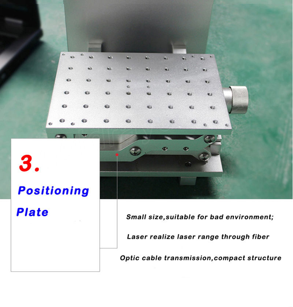 ไฟเบอร์ออฟติกส์เลเซอร์มาคกิ้งและแกะสลัก ขนาดพกพา S004 30W 150x150 mm
