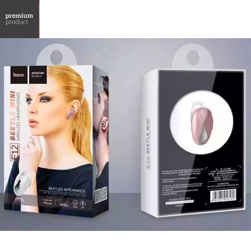 หูฟังบลูทูธ Hoco E12 สีดำ