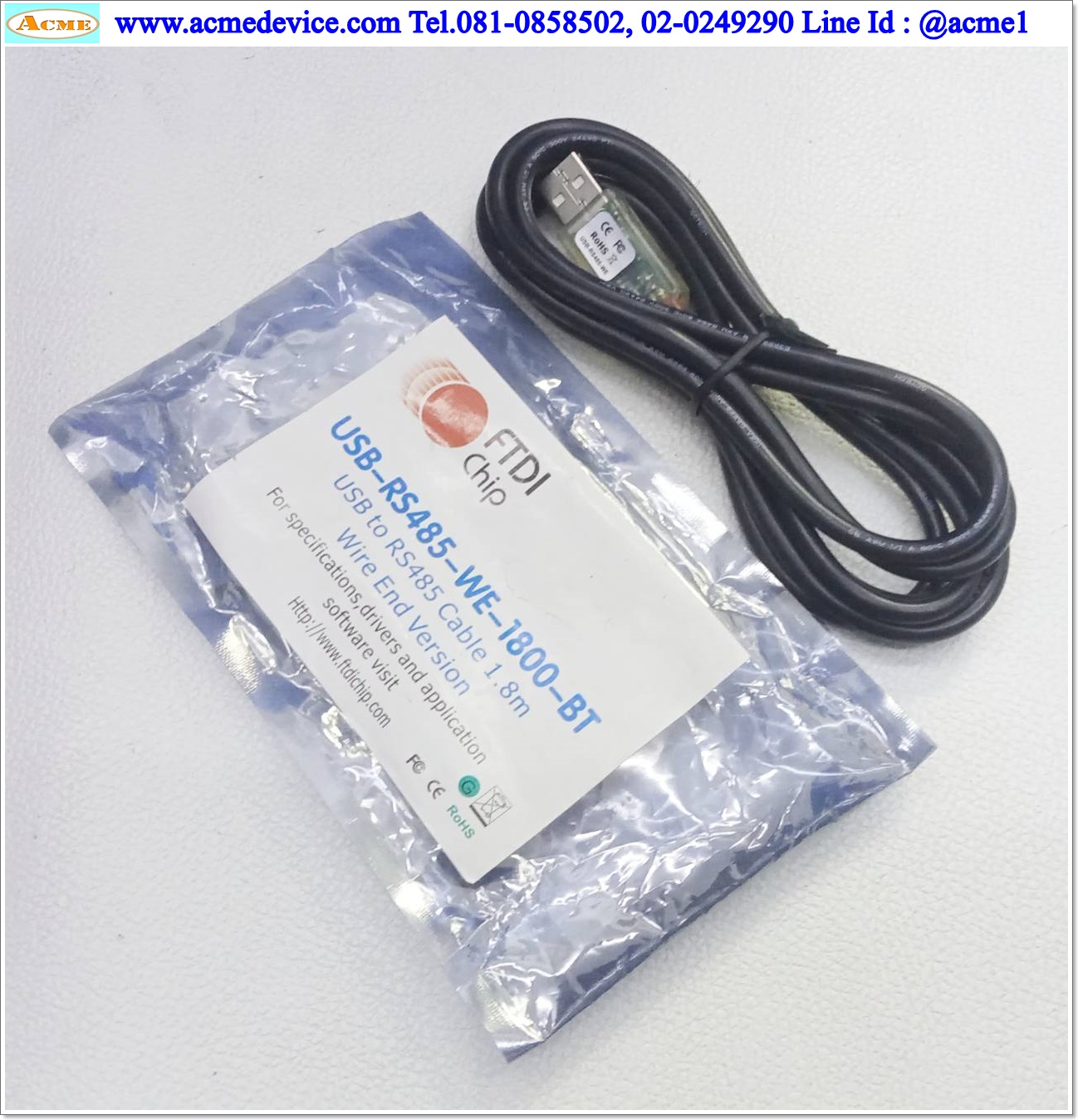 Converter Cable FTDI รุ่น USB-RS485-WE-1800-BT, USB to RS485