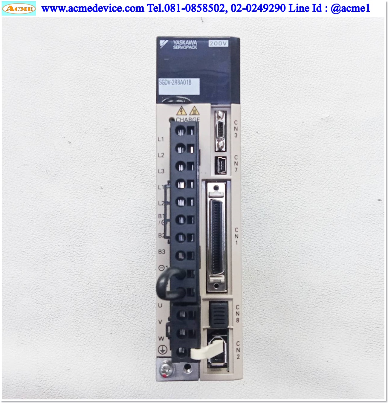 Servo Drive Yaskawa รุ่น SGDV-2R8A01B & Motor SGMAV-04ADA21, 400W