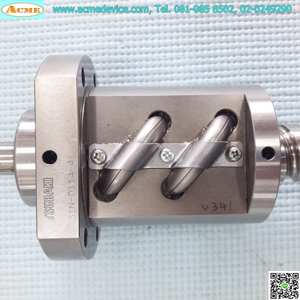 Ball Screw Tsubaki รุ่น 31N-0114-41, เพลาโต 32 mm, ยาว 665 mm, Stroke 410 mm, Pit 15 mm