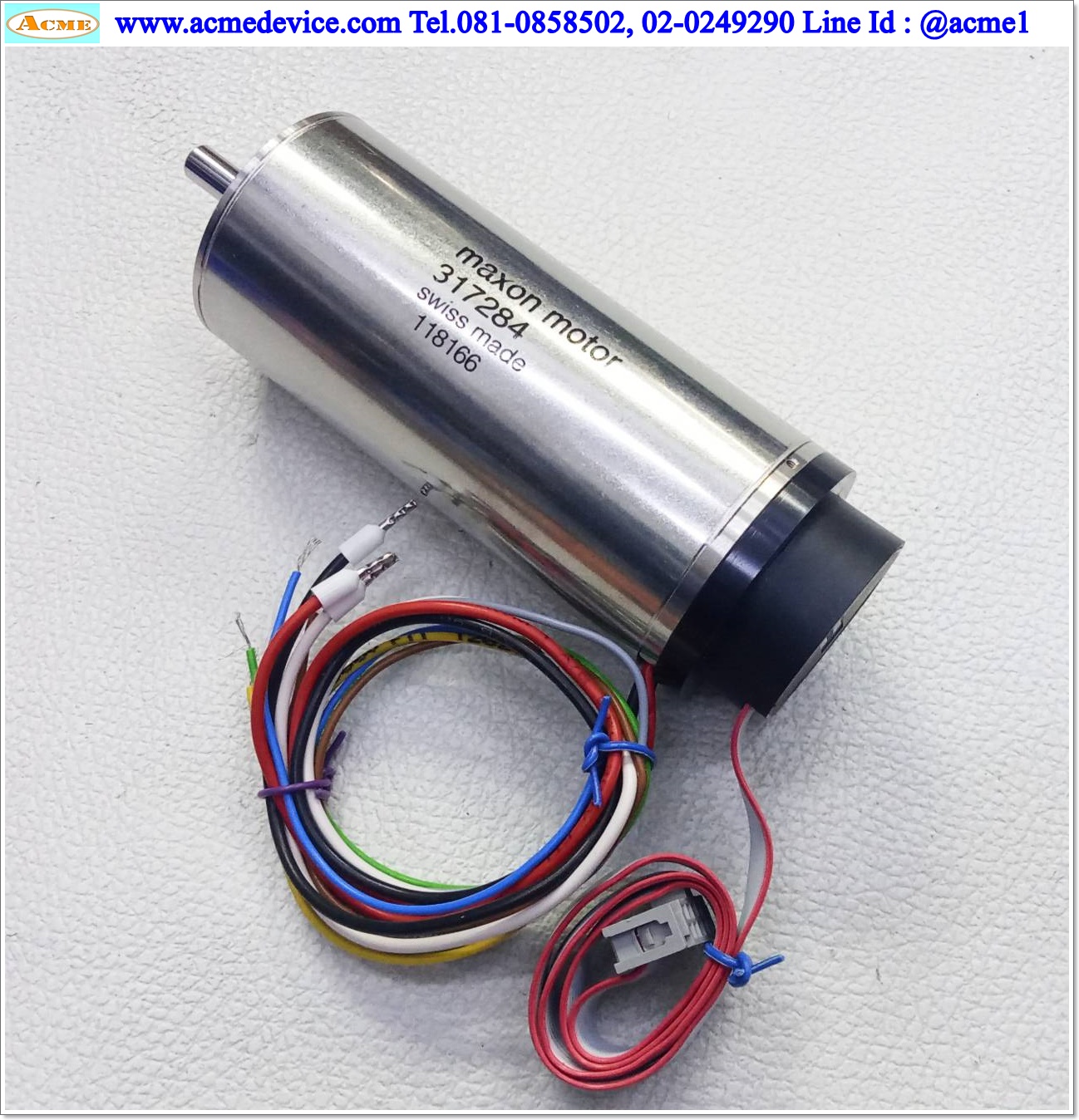 Brushless DC Motor Maxon รุ่น EC-max 40, 317284, (283873, 225787), 48V, 120 Watt & Encoder MR Type L, 1024P/R