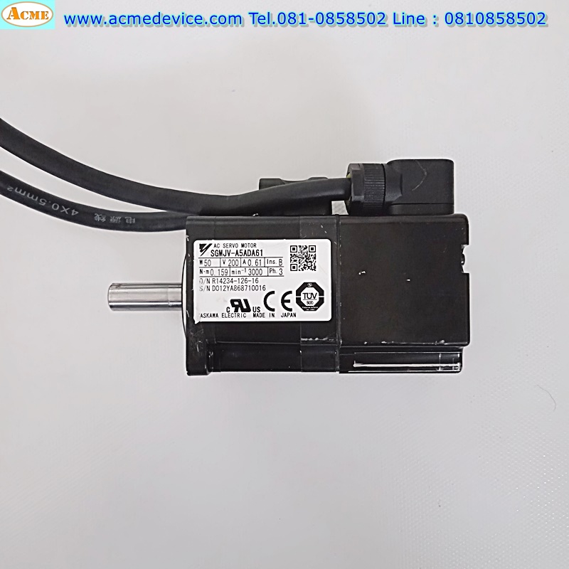 Servo Drive Yaskawa รุ่น SGDV-R70A01A & Motor SGMJV-A5ADA61, 50W