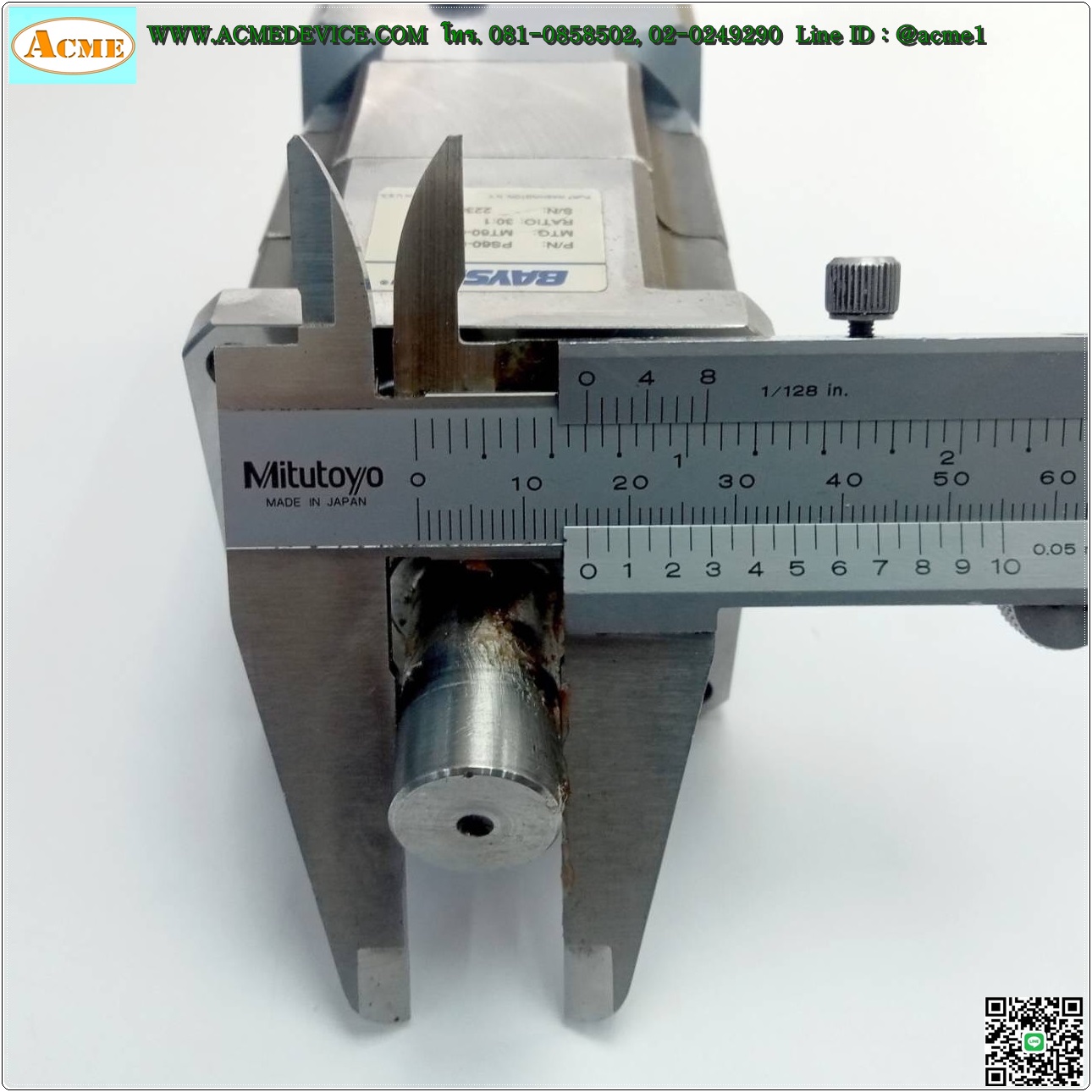 Gear Head Bayside รุ่น PS60-030, Ratio 30:1 (เพลาเข้า 6.3 mm., ออก 16 mm.), for Stepping □ 57x57 ∅ 38